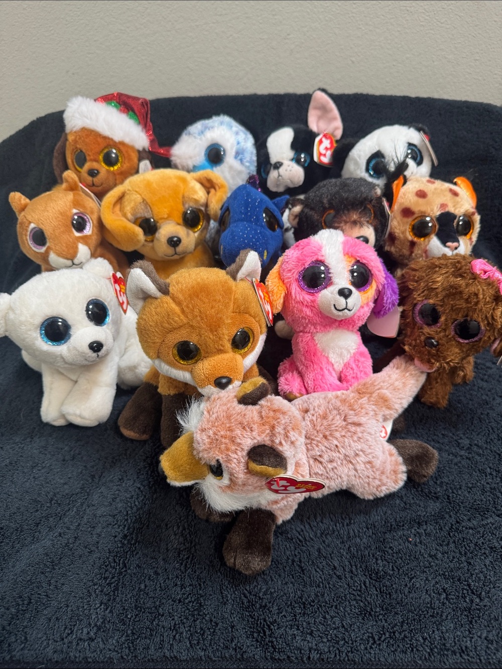 Ty Beanie Boos Assorted Plush Pack — Pink, White, Brown, Orange, Blue & More
